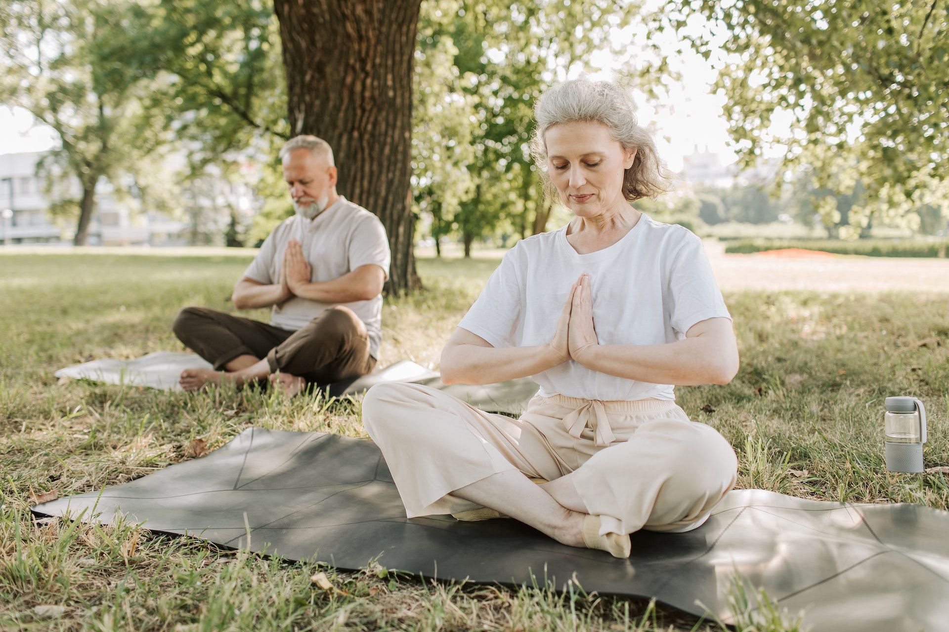 Yoga is one of the best low-impact exercises to keep an aging body strong and fit. (Photo via Pexels/Vlada Karpovich)